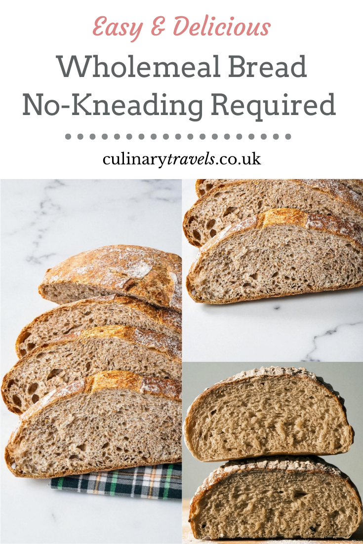 Easy Wholemeal No-Knead Bread Recipe – No Kneading Required!